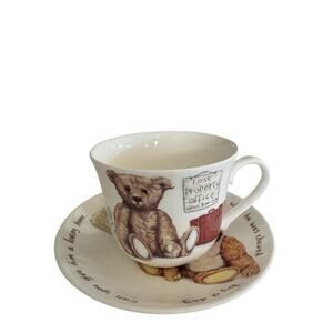 Roy Kirkham English Fine Bone China Lost Bear Cup & Saucer